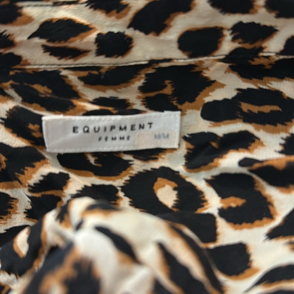 Equipment Leopard Print Silk Button-Down Shirt - image 5